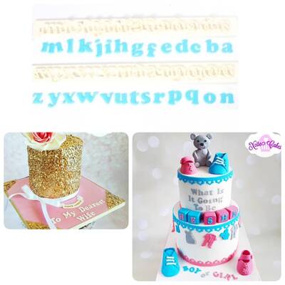 Tappit Alphabet Art Deco letters lower case - 1