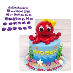 Block Alphabet & Numbers cutter set; 2,5 cm