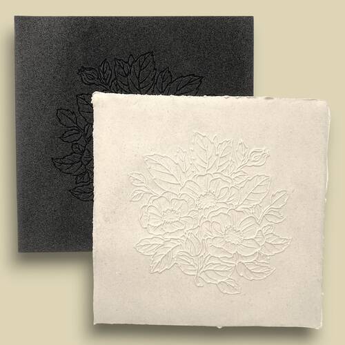 Doku transfer matı Anemone Flowers; 15*15cm - 1