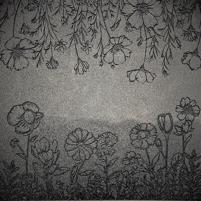 Doku transfer matı Botanical Borders-1; 38x19 cm - 2