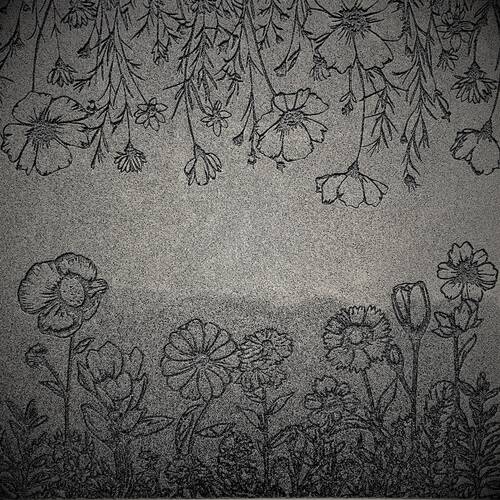 Doku transfer matı Botanical Borders-1; 38x19 cm - 2
