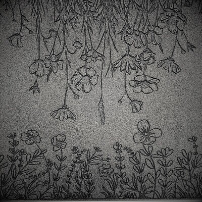 Doku transfer matı Botanical Borders-2; 38x19 cm - 2
