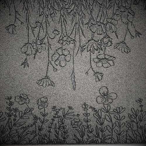 Doku transfer matı Botanical Borders-2; 38x19 cm - 2