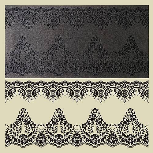 Doku transfer matı Lace Border-2; 38x19 cm - 1
