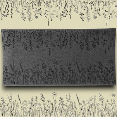 Doku transfer matı Botanical Borders-3; 38x19 cm