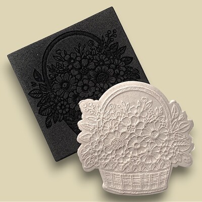 Doku transfer matı Flower Basket-2; 8*8 cm