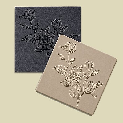 Doku transfer matı Magnolias; 8x8 cm