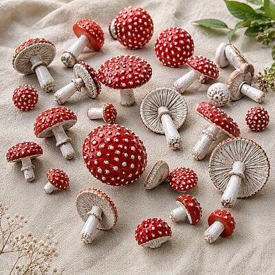 Doku transfer matı Mushroom Spores;15x15 cm (1)