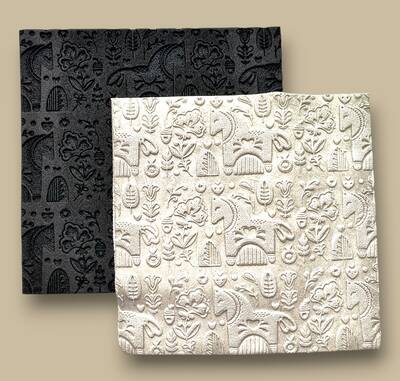 Doku transfer matı Nordic Pattern-3; 15x15 cm - 1