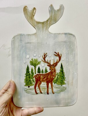 Doku transfer matı Reindeer in Forest; 15x15 cm - 2