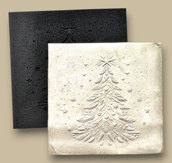 Doku transfer matı Sparkling Christmas Tree; 15x15 cm - 1