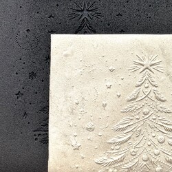 Doku transfer matı Sparkling Christmas Tree; 15x15 cm - 2