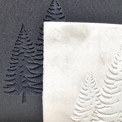 Doku transfer matı Triple Pine Tree; 15x15 cm - 2