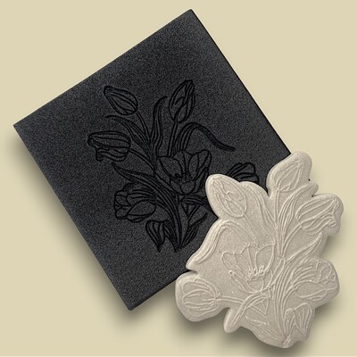Doku transfer matı Tulip-2; 8*8 cm