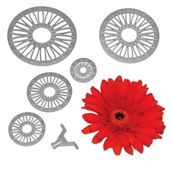 Plastic cutter set Daisy/Gerbera