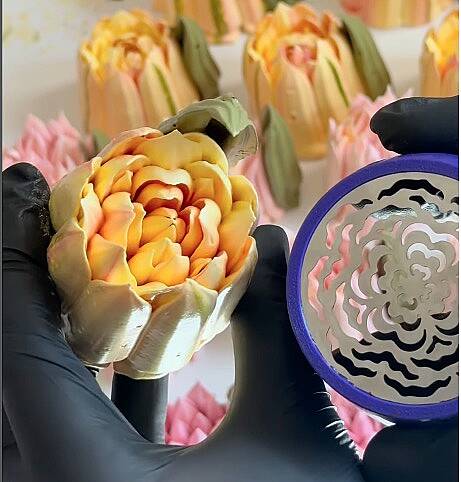 Krema sıkma duy ucu XXL Çelik 4'lü Disk Seti NOZZLE ZEFİR Marshmallow XXL - 2