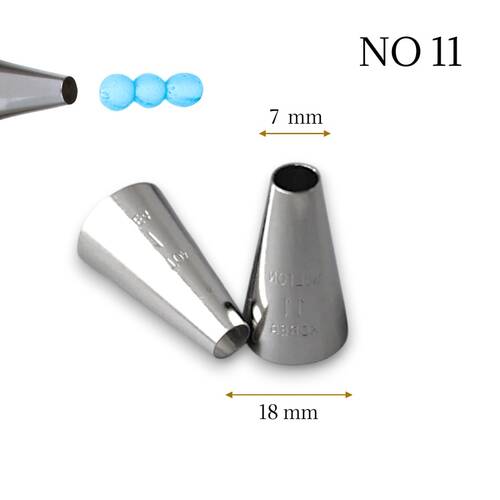 Krema sıkma duy ucu no: 11 (7 mm ağız çapı) - 1