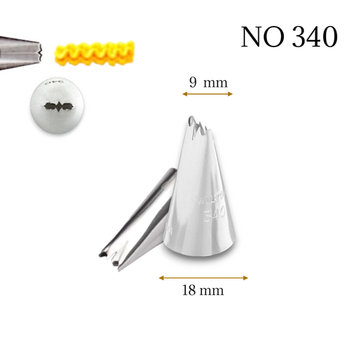 Krema sıkma duy ucu no: 340 Papatya (9 mm ağız çapı) - 1