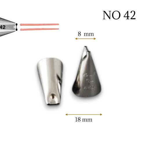 Krema sıkma duy ucu no: 42 (8 mm ağız çapı) - 1