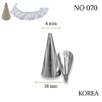 Krema sıkma duy ucu no: 070 Pile Fırfır Korea