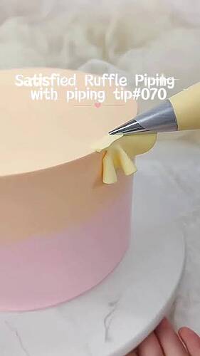 Krema sıkma duy ucu no: 070 Pile Fırfır Korea - 4