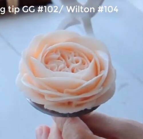 Krema sıkma duy ucu no:104 düz petal (14 mm ağız çapı) - 2
