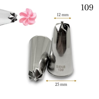 Krema sıkma duy ucu no:109 Drop Flower / Dökme Çiçek