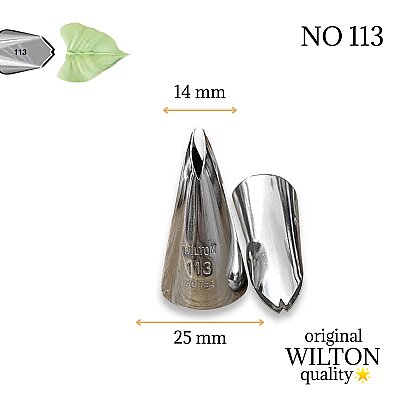 Krema sıkma duy ucu no:113 Large Leaf / Büyük Yaprak Wilton