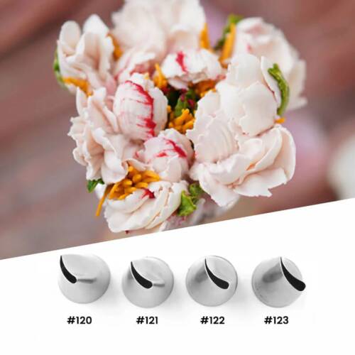 Krema sıkma duy ucu no:121 kavisli petal (15 mm ağız çapı) - 6