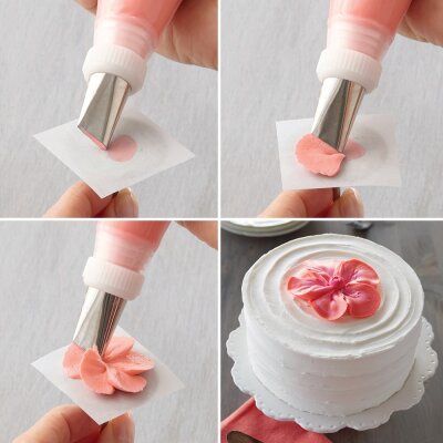 Krema sıkma duy ucu no: 124 düz petal (16 mm ağız çapı) Wilton (1)