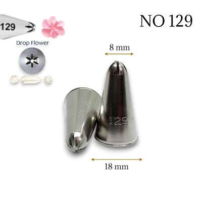 Krema sıkma duy ucu no:129 Drop Flower / Dökme Çiçek