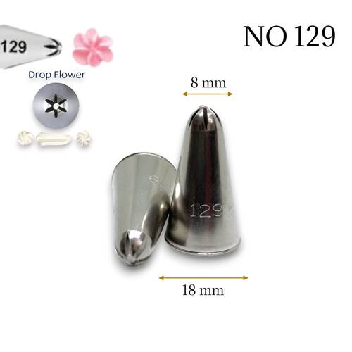 Krema sıkma duy ucu no:129 Drop Flower / Dökme Çiçek - 1
