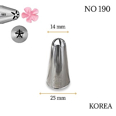 Krema sıkma duy ucu no:190 Drop Flower / Dökme Çiçek
