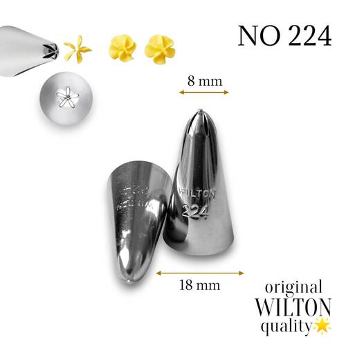 Krema sıkma duy ucu no:224 (8 mm ağız çapı) - 1