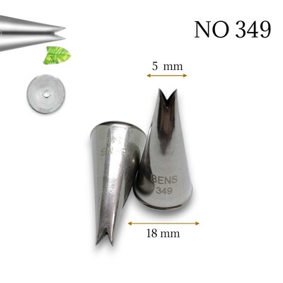 Krema sıkma duy ucu no:349 Yaprak (4 mm ağız)