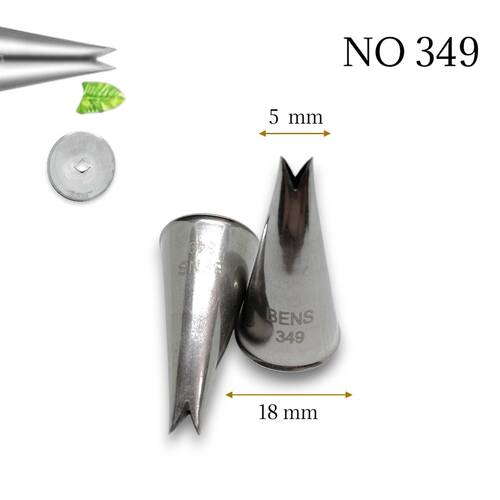 Krema sıkma duy ucu no:349 Yaprak (4 mm ağız) - 1