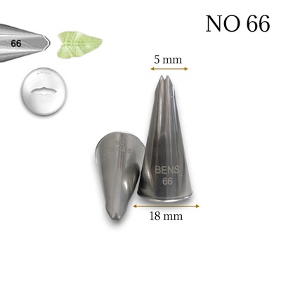 Krema sıkma duy ucu no:66 Small Leaf / Küçük boy Yaprak