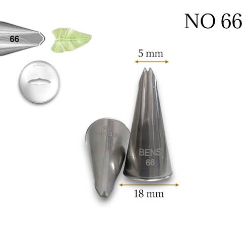 Krema sıkma duy ucu no:66 Small Leaf / Küçük boy Yaprak - 1