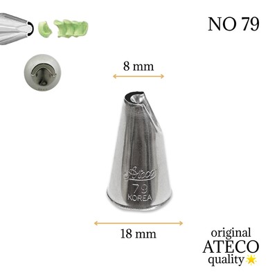 Krema sıkma duy ucu no: 79 (8 mm ağız çapı)