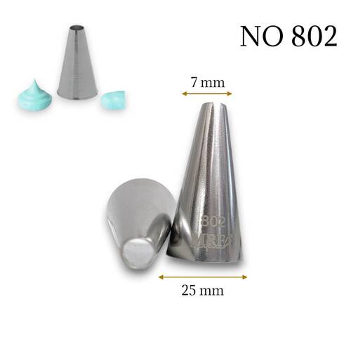 Krema sıkma duy ucu no:802 (7 mm ağız çapı) - 1
