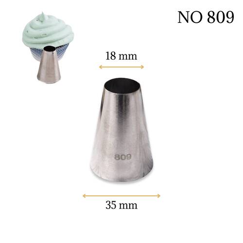 Krema sıkma duy ucu no:809 (18 mm ağız çapı) - 1