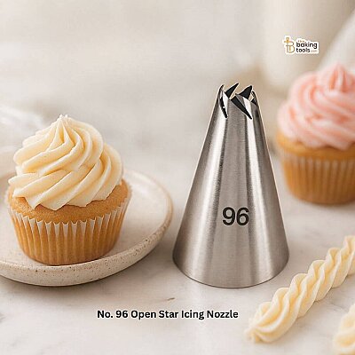 Krema sıkma duy ucu no:96 açık yıldız (6 mm ağız çapı) (1)