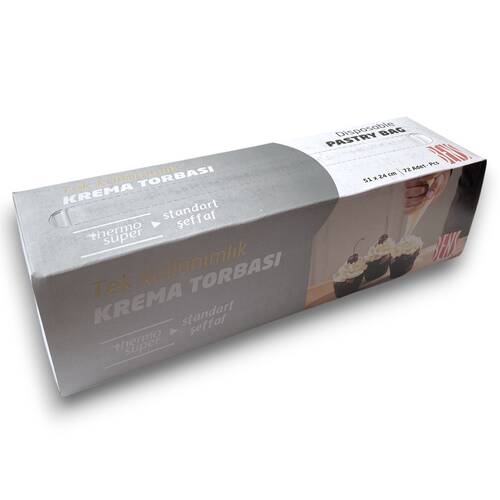 Krema sıkma torbası ŞEFFAF; 51x24 cm ( 72 adet ) - 1
