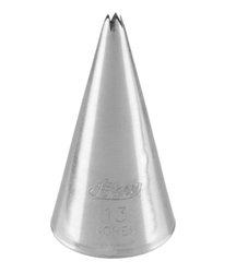 Krema sıkma duy ucu no: 13 açık yıldız (2 mm ağız çapı) (1)