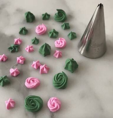 Krema sıkma duy ucu no: 13 açık yıldız (2 mm ağız çapı) - 1
