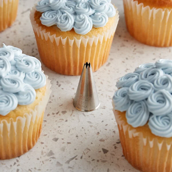 Krema sıkma duy ucu no: 16 açık yıldız (4 mm ağız çapı) - 2