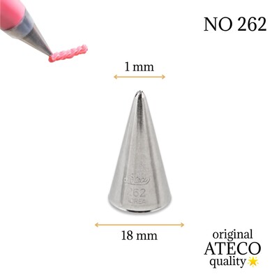 Piping tip nozzle no:262 mini open star (1 mm openning)