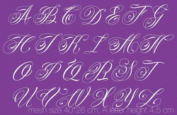 Mesh Stencil; Alphabet Pride - 1