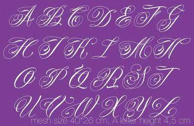 Mesh Stencil; Alphabet Pride - 1