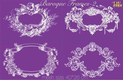 Mesh Stencil; Baroque Frames-2 - 1